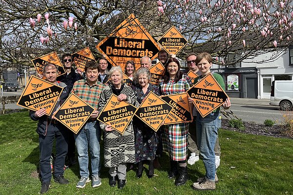 A picture of some of our town council candidates in Harrogate