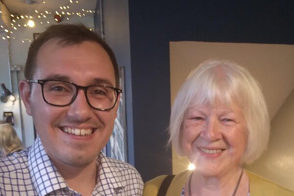 Jenny Traverna with Local MP Tom Gordon